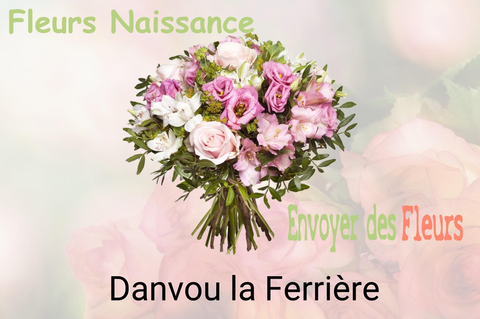 Bouquet de fleurs de naissance livré à Danvou-la-Ferrière
